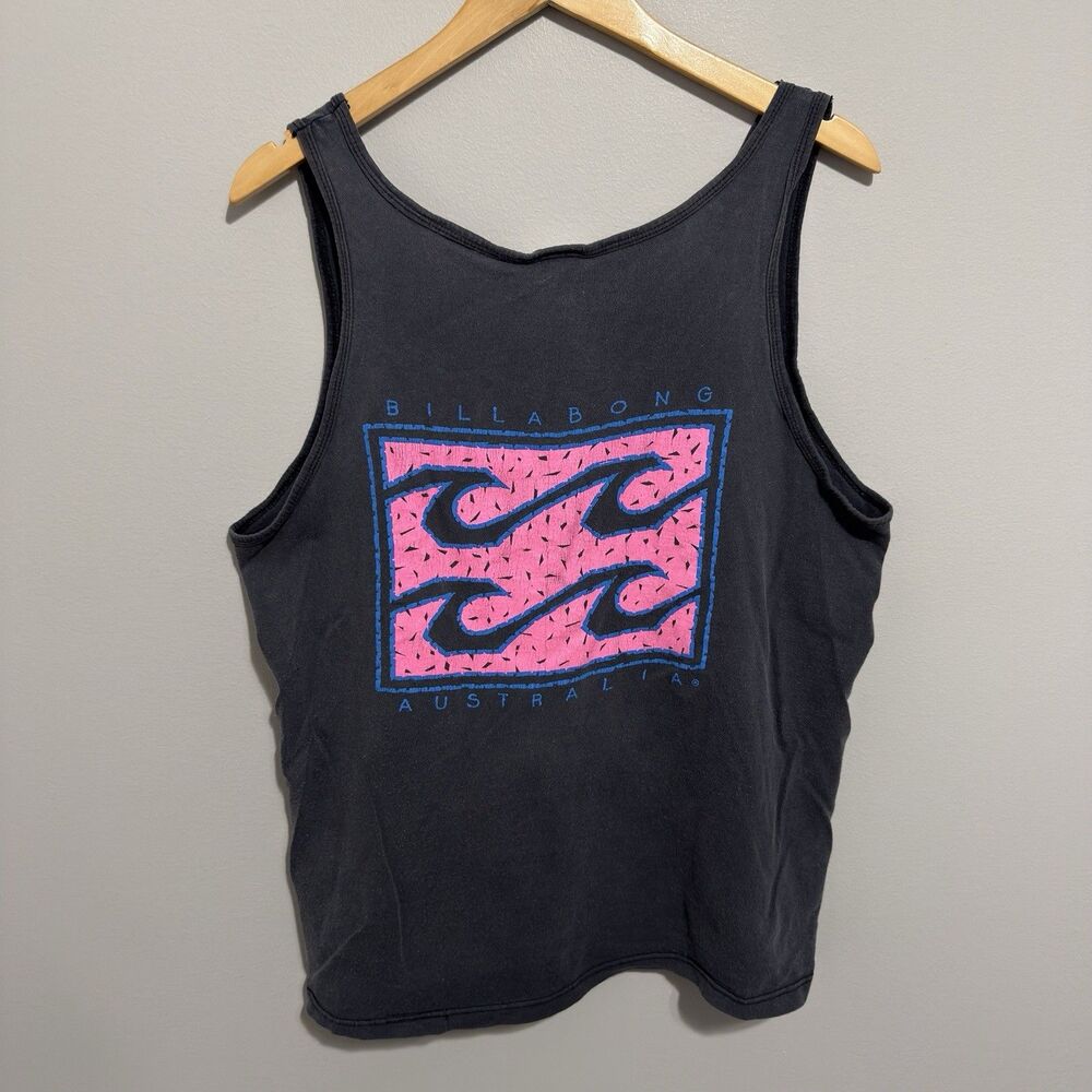 Vintage 1990s Billabong Tank Top Muscle Tee T-Shirt Sleeveless Mens Size L